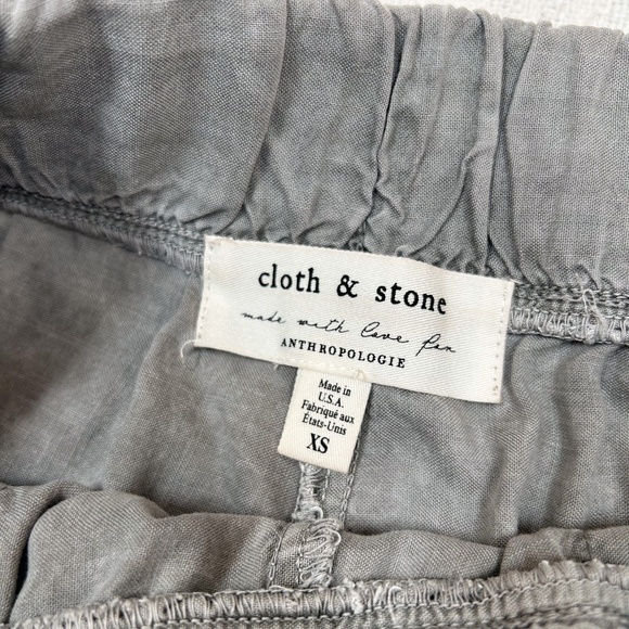 CLOTH & STONE for Anthropologie Women's Paint Splatter Jogger Pants Size XS Gray - Picture 3 of 12